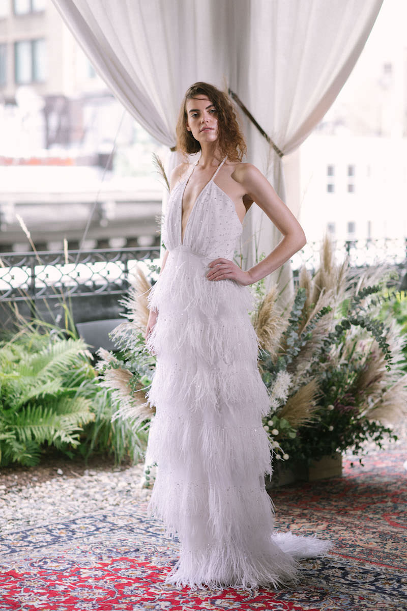 alexandra-grecco-fall-2018-fringe-wedding-dress