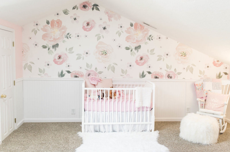 Image for Sawyer’s Perfectly Pink and Floral-Inspired Nursery