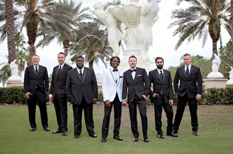 Image for Sean and Shawn’s Yellow Travel-Themed Wedding at the Ritz Carlton