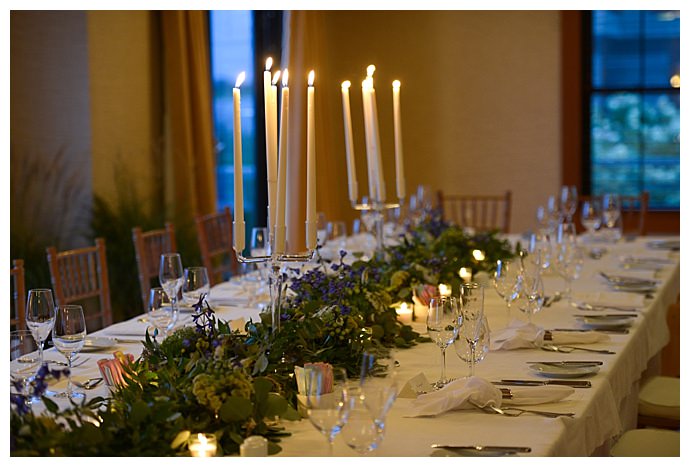 greenery-lined-wedding-table-taper-candles-dani-fine-photography