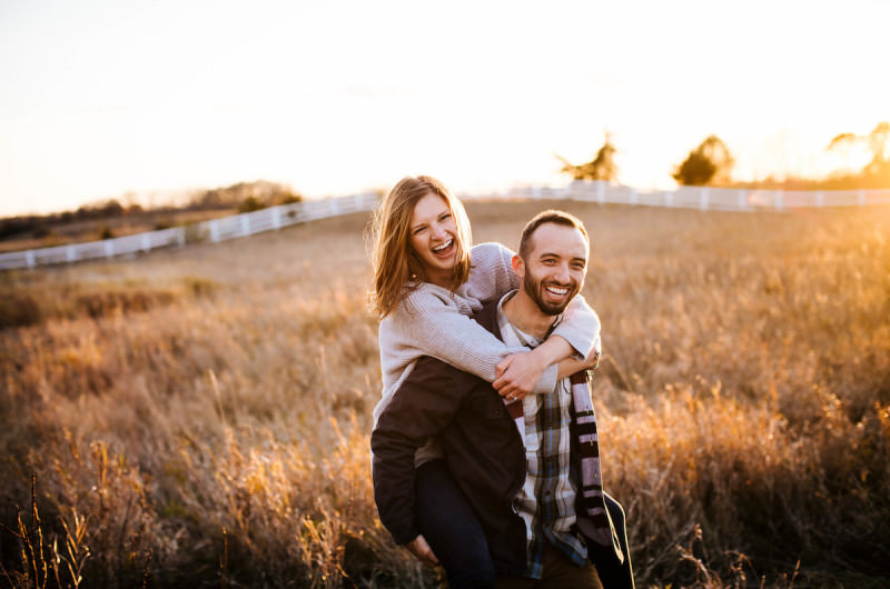 Image for Hannah and Brian’s Charming Campfire Engagement Session
