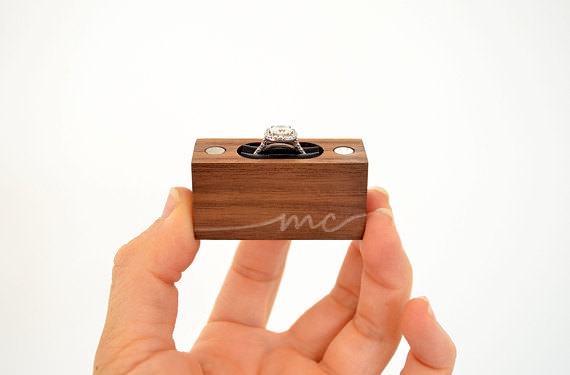 Surprise engagement ring on sale box