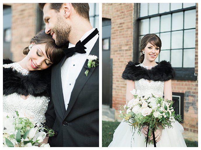 alicia-king-photography-black-fur-wedding-shawl