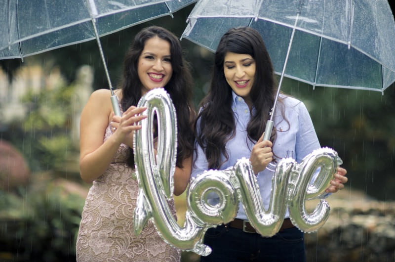 Image for Kristina and Victoria’s Rainy and Romantic Engagement Shoot