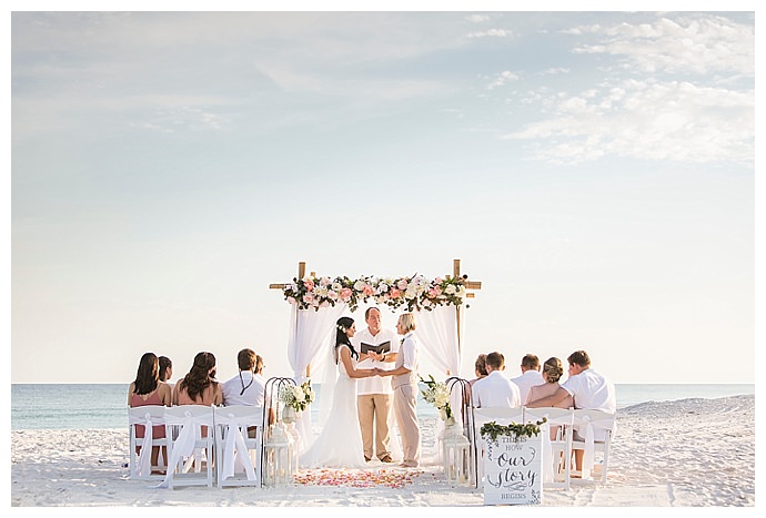 April And Amy's Intimate Florida Beach Wedding At Sunset - Love Inc ...