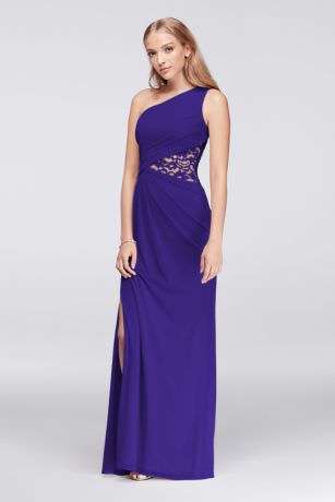 one-shoulder-lace-cutout-bridesmaid-dress