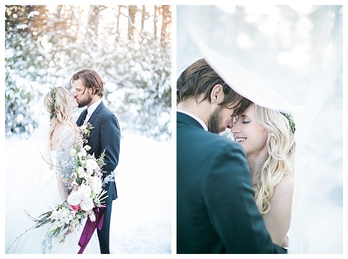 A Wintry And Romantic New England Wedding Inspiration Shoot