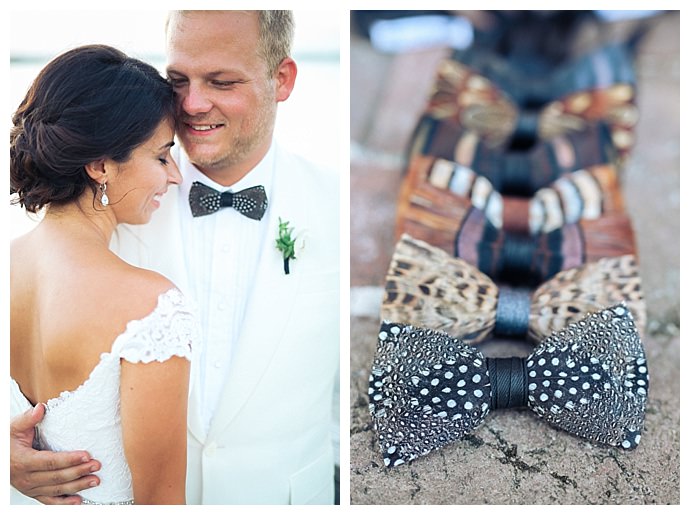 Brackish Feather Bow Tie, Grizzly Bear Belt Buckle  Feather bow ties,  Montana wedding photographer, Pavilion wedding