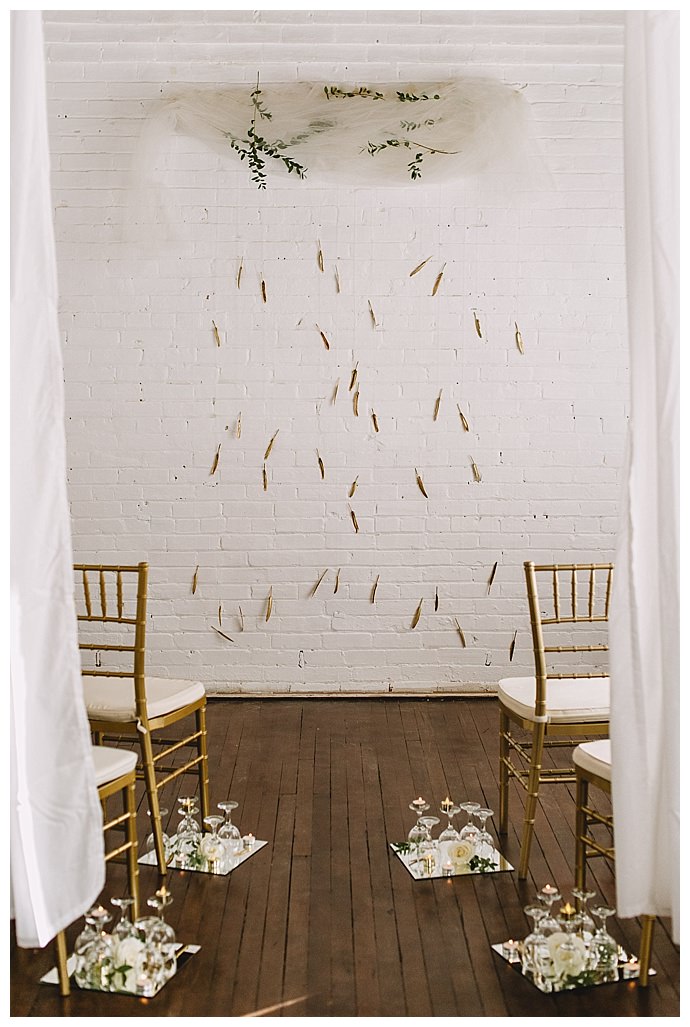 gold-feather-ceremony-backdrop-ampersand-grey-photography