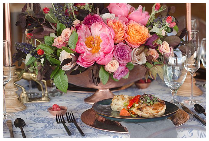 pink-wedding-flower-centerpiece-marc-edwards-photographs