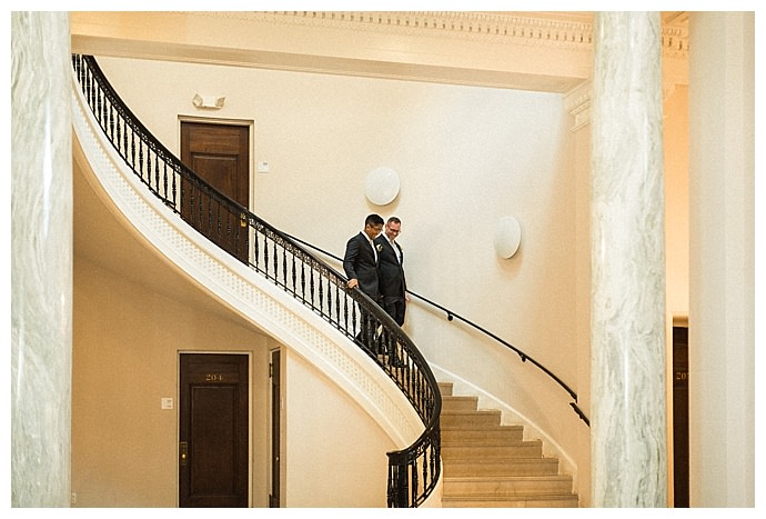 The wedding of Darrell Rivera and Vo Johnson at the Carnegie Institution for Science in Washington, DC October 14, 2017.