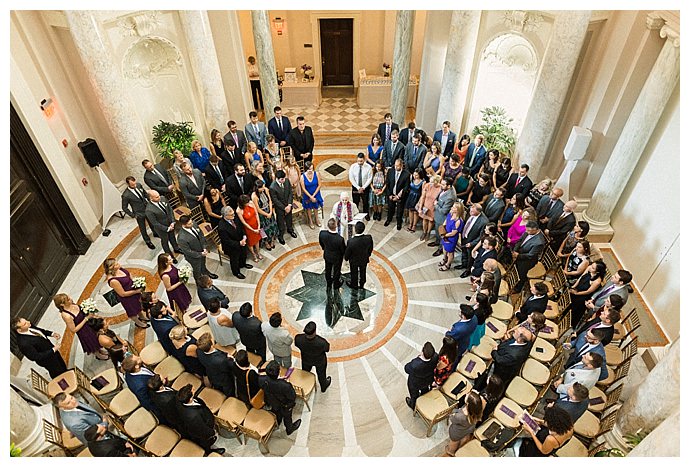 The wedding of Darrell Rivera and Vo Johnson at the Carnegie Institution for Science in Washington, DC October 14, 2017.