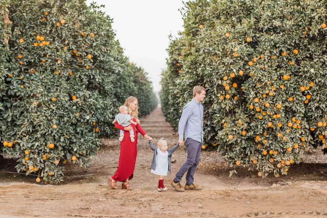 Whitney and Austin’s Adorable Orange Grove Family Session