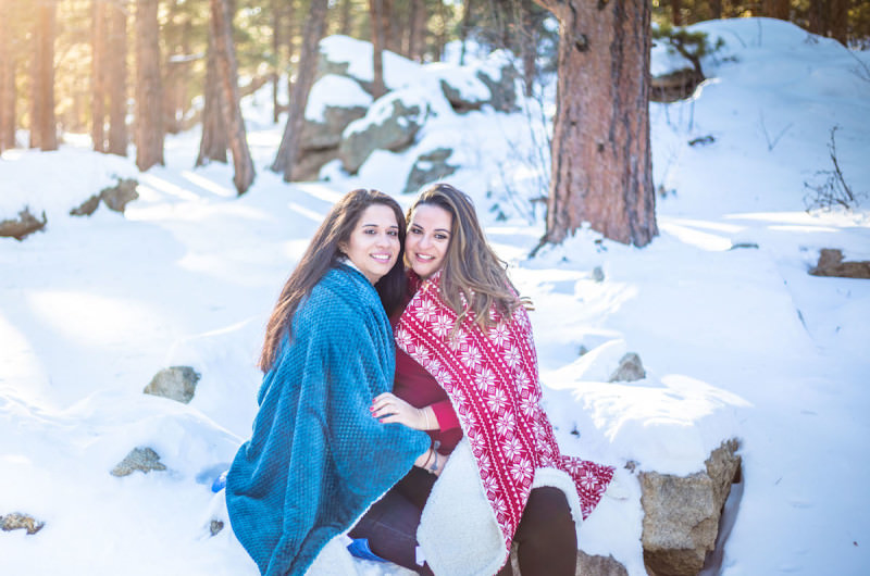 Image for Janive and Zasha’s Snowy Mountain Engagement Session