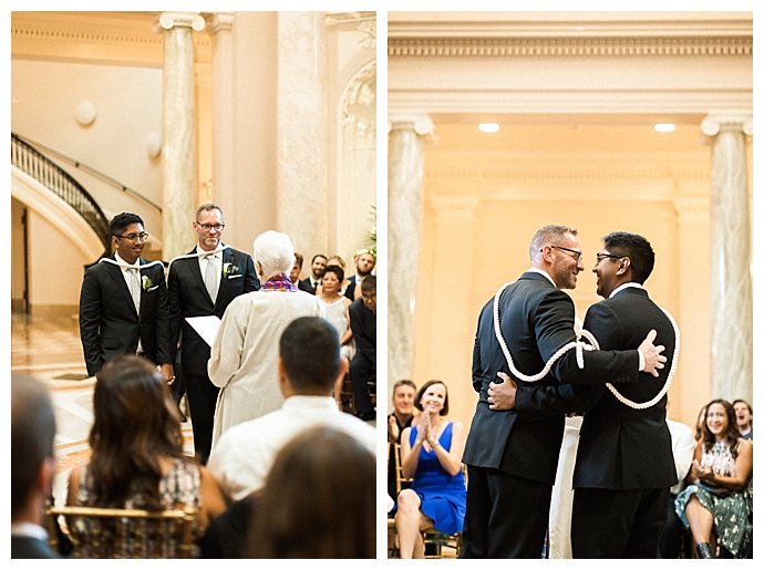The wedding of Darrell Rivera and Vo Johnson at the Carnegie Institution for Science in Washington, DC October 14, 2017.
