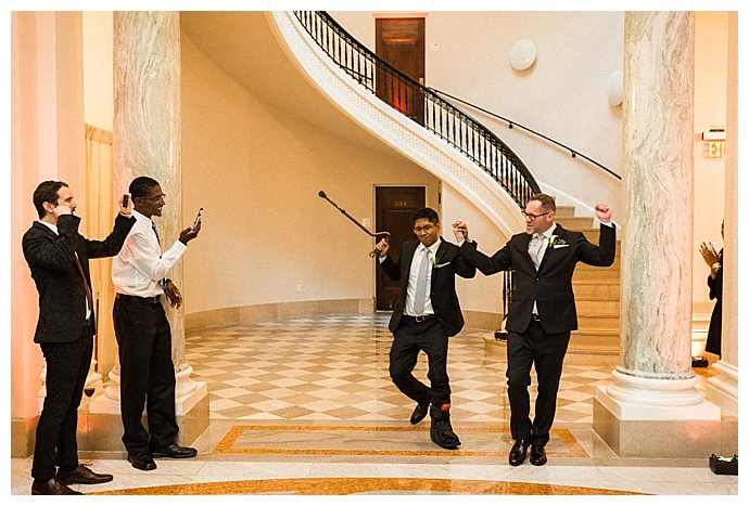 The wedding of Darrell Rivera and Vo Johnson at the Carnegie Institution for Science in Washington, DC October 14, 2017.