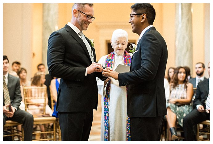 The wedding of Darrell Rivera and Vo Johnson at the Carnegie Institution for Science in Washington, DC October 14, 2017.