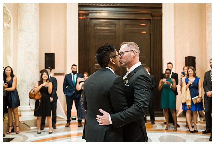 The wedding of Darrell Rivera and Vo Johnson at the Carnegie Institution for Science in Washington, DC October 14, 2017.