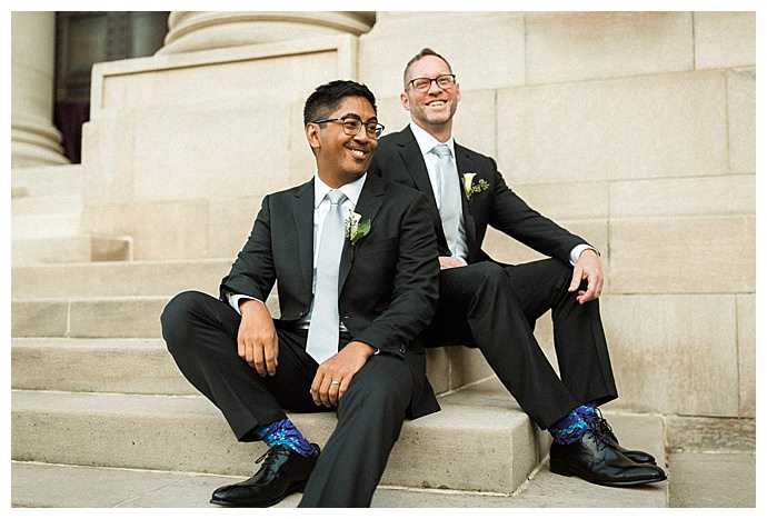 The wedding of Darrell Rivera and Vo Johnson at the Carnegie Institution for Science in Washington, DC October 14, 2017.