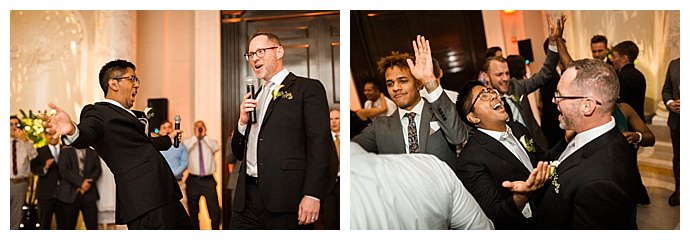 The wedding of Darrell Rivera and Vo Johnson at the Carnegie Institution for Science in Washington, DC October 14, 2017.