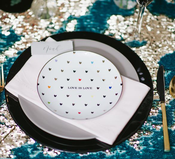 Love Is Love Place Settings