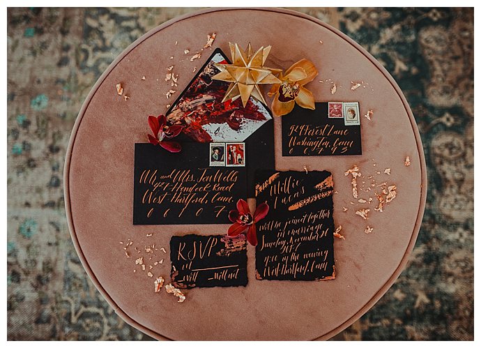 rowanberry-and-lavender-photography-copper-and-black-invitation-suite