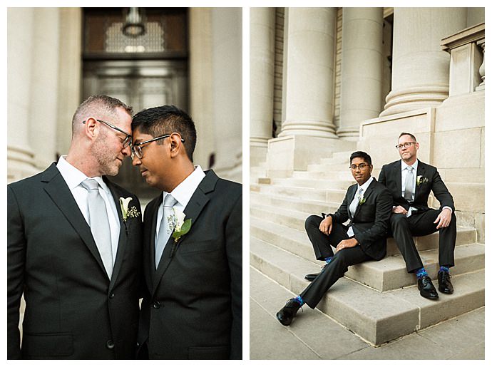 The wedding of Darrell Rivera and Vo Johnson at the Carnegie Institution for Science in Washington, DC October 14, 2017.