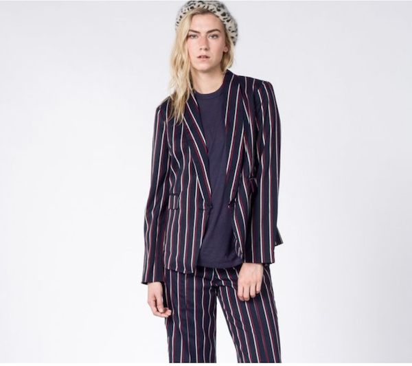 Striped Patterned Suit