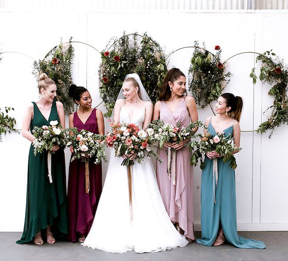 Jewel-Toned Bridesmaid Dresses from David's Bridal