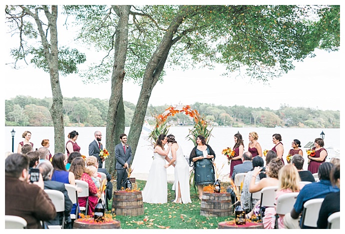 orange-fall-ceremony-decor-catherine-ann-photography