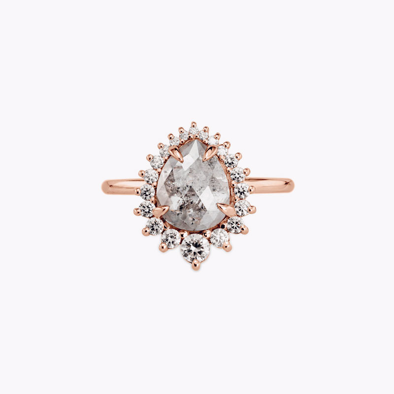 rose-gold-pear-shaped-gray-diamond-engagement-ring