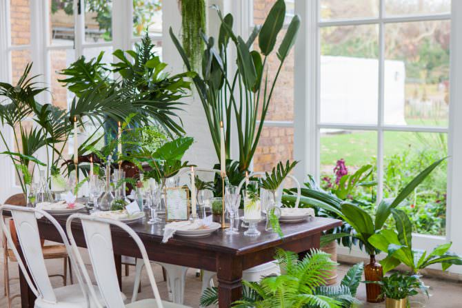 Tropical Wedding Tablescape