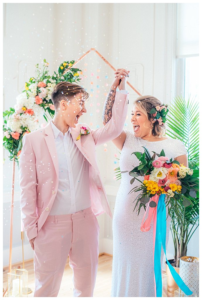 colorful wedding inspiration