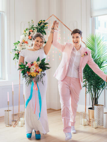 colorful wedding inspiration shoot