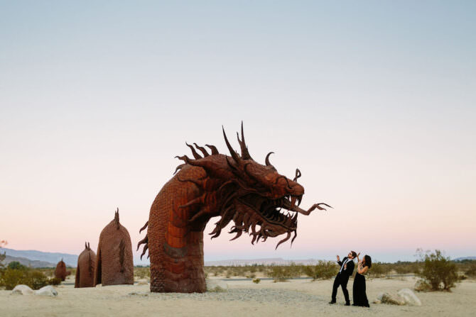 jurrasic park themed engagement shoot