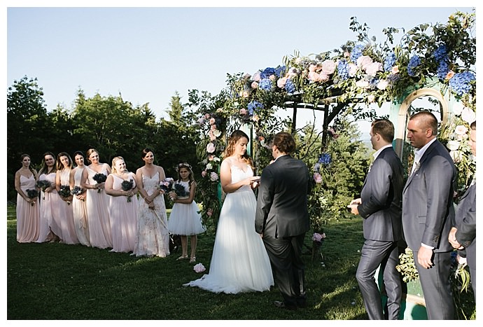 vintage door ceremony backdrop