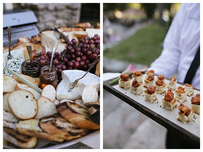 wedding cheese and cracker spread