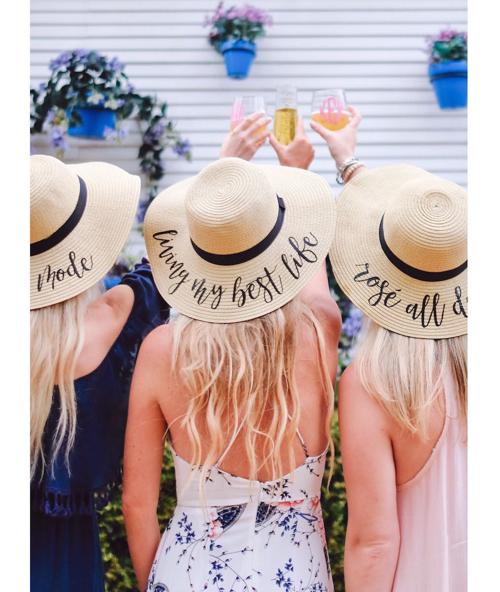 floppy wedding hat