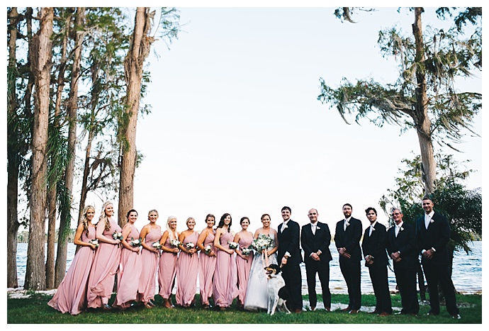 mauve mix and match bridesmaids dresses