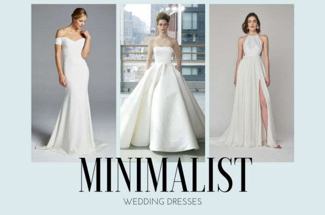 minimalist wedding dresses