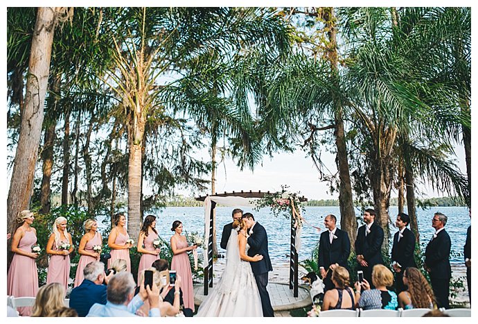 orlando lakeside wedding ceremony