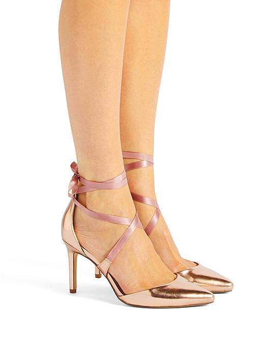 Ankle strap heels wide on sale width