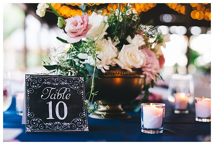 chalkboard wedding table numbers