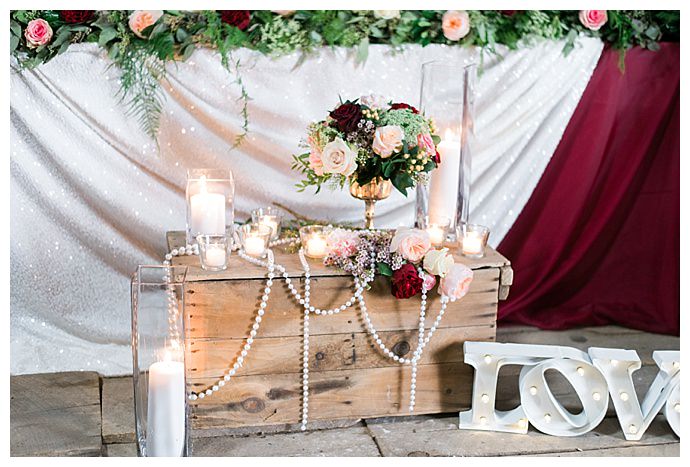 A Burgundy and Gold Rustic Glam Wedding Inspiration Shoot - Love Inc