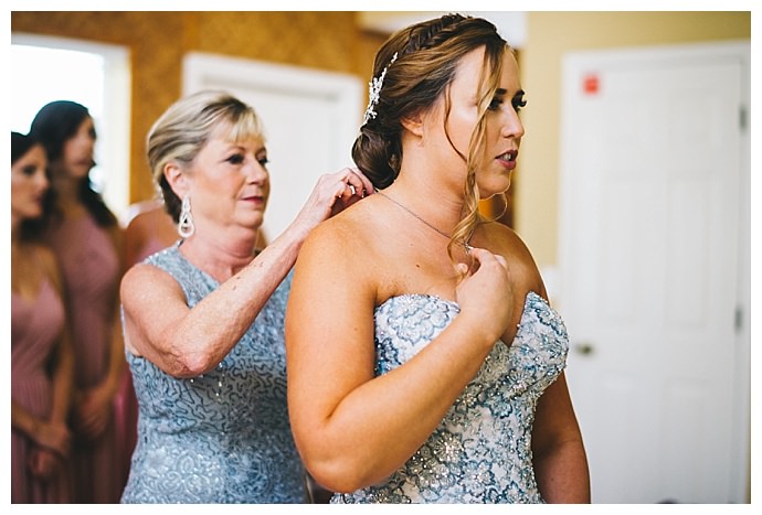 blue wedding dress