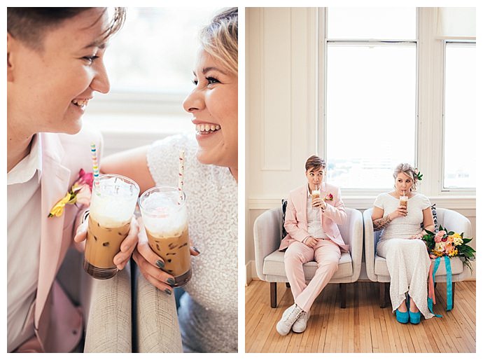 colorful lgbt styled shoot