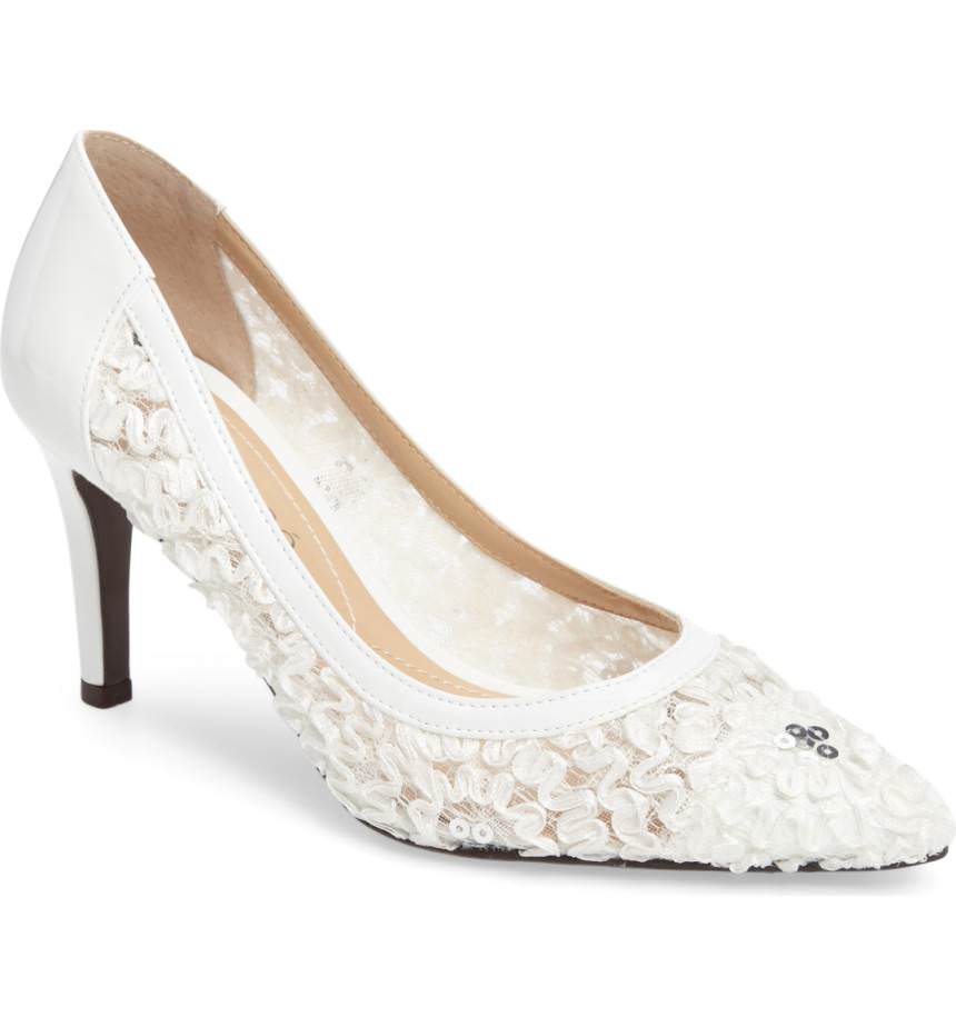 Wide width hot sale wedding heels