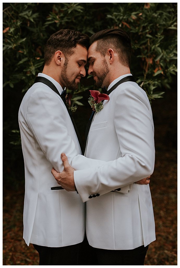 white wedding tuxedo