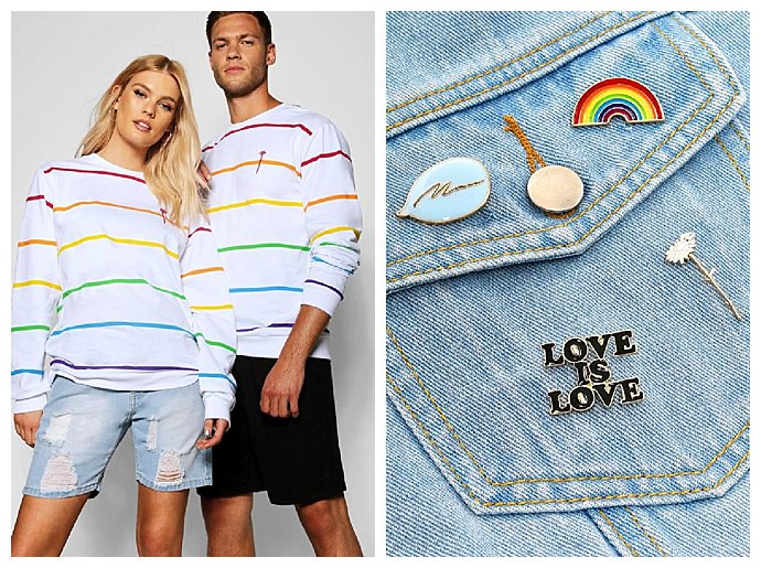 Boohoo pride hotsell denim jacket