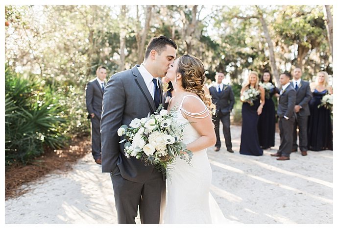 white flower wedding bouquet